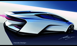 Honda FCV Hydrogen Fuel Cell Electric Vehicle Design Study for 2015